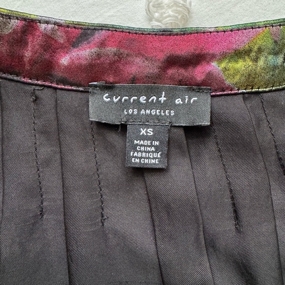 Anthropologie Current Air Goldie Metallic Floral Long Sleeve Blouse Size XS - Picture 11 of 13